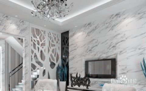 大理石背景怎么裝電視